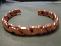 MENS COPPER MAGNETIC HEALING BRACELET MADE IN USA #548